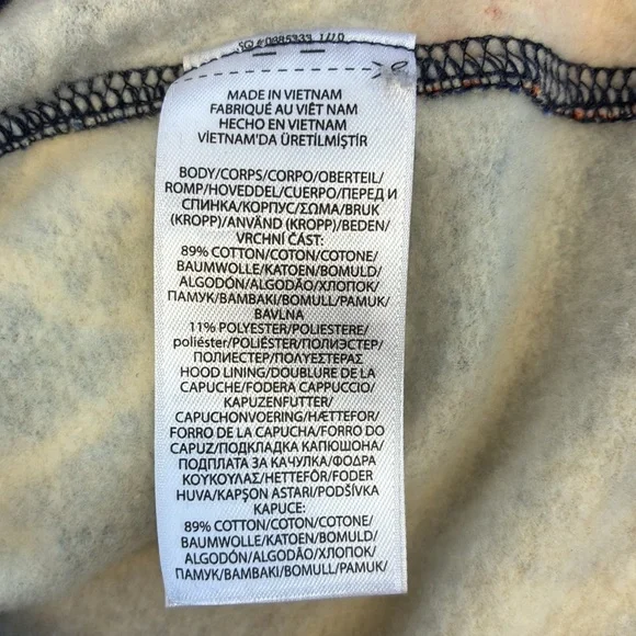 Polo Ralph Lauren Pennant Print Hoodie Collegiate Fleece Blue/Red Sweatshirt M - Picture 10 of 10